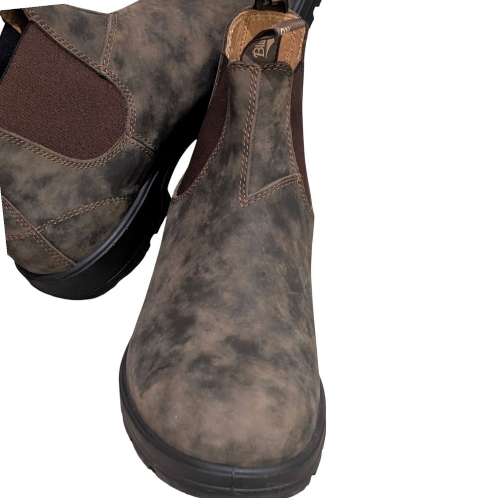 ​Blundstone 585 Rustic Brown Leather Chelsea Boots - AU Size 11 (US Men's 12 ) - Picture 9 of 12